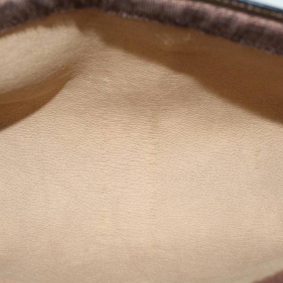 GUCCI GG Canvas Web Sherry Line Clutch Bag Beige Red Green 89.01.001 Auth yk7287 - Picture 10 of 16